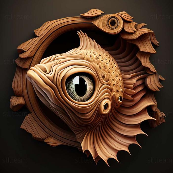 3D model Dragon eye fish (STL)